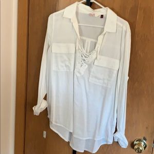 Lace up Blouse